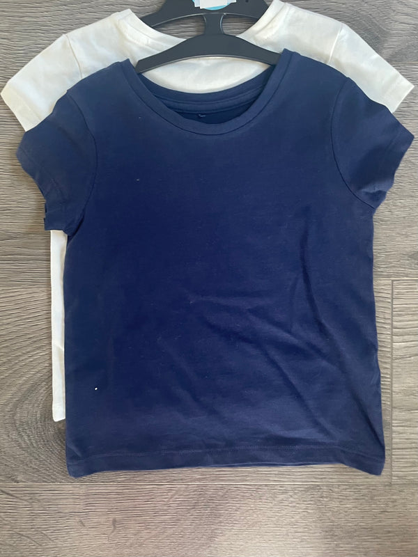 2 pack plain t-shirts (18-24 months)