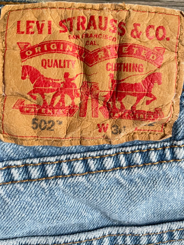 Vintage Levi's 502, Blue, Label - W31, L32, Actual Size - W35, L30