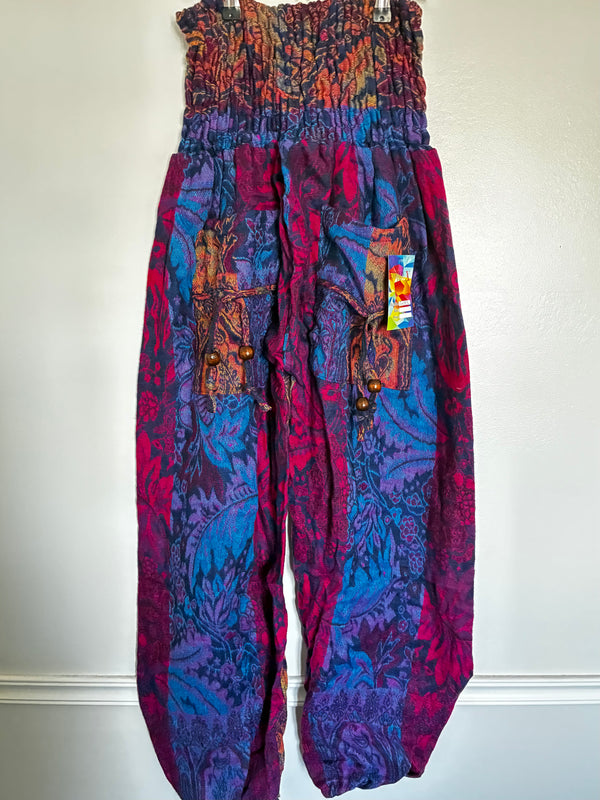 Fluffy Pink/Blue Cashmelon Trousers, 24"-48" Waist