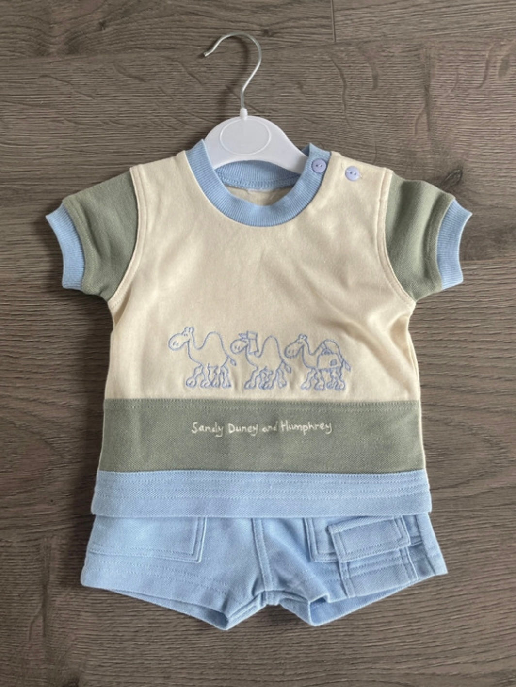 Camel T Shirt and Shorts Set (0-3 mths)