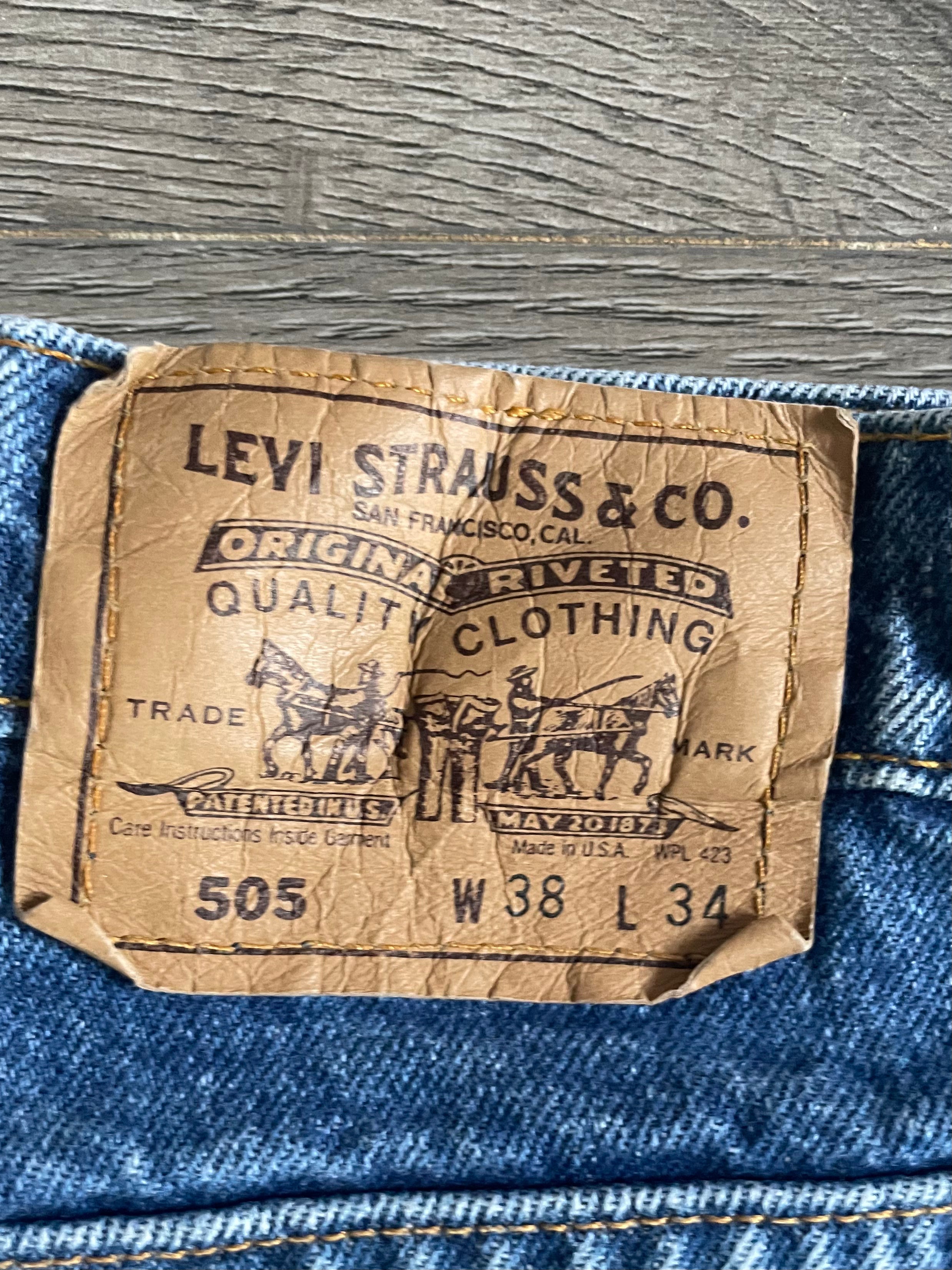 Vintage Levi's 505, Blue, W38, L34