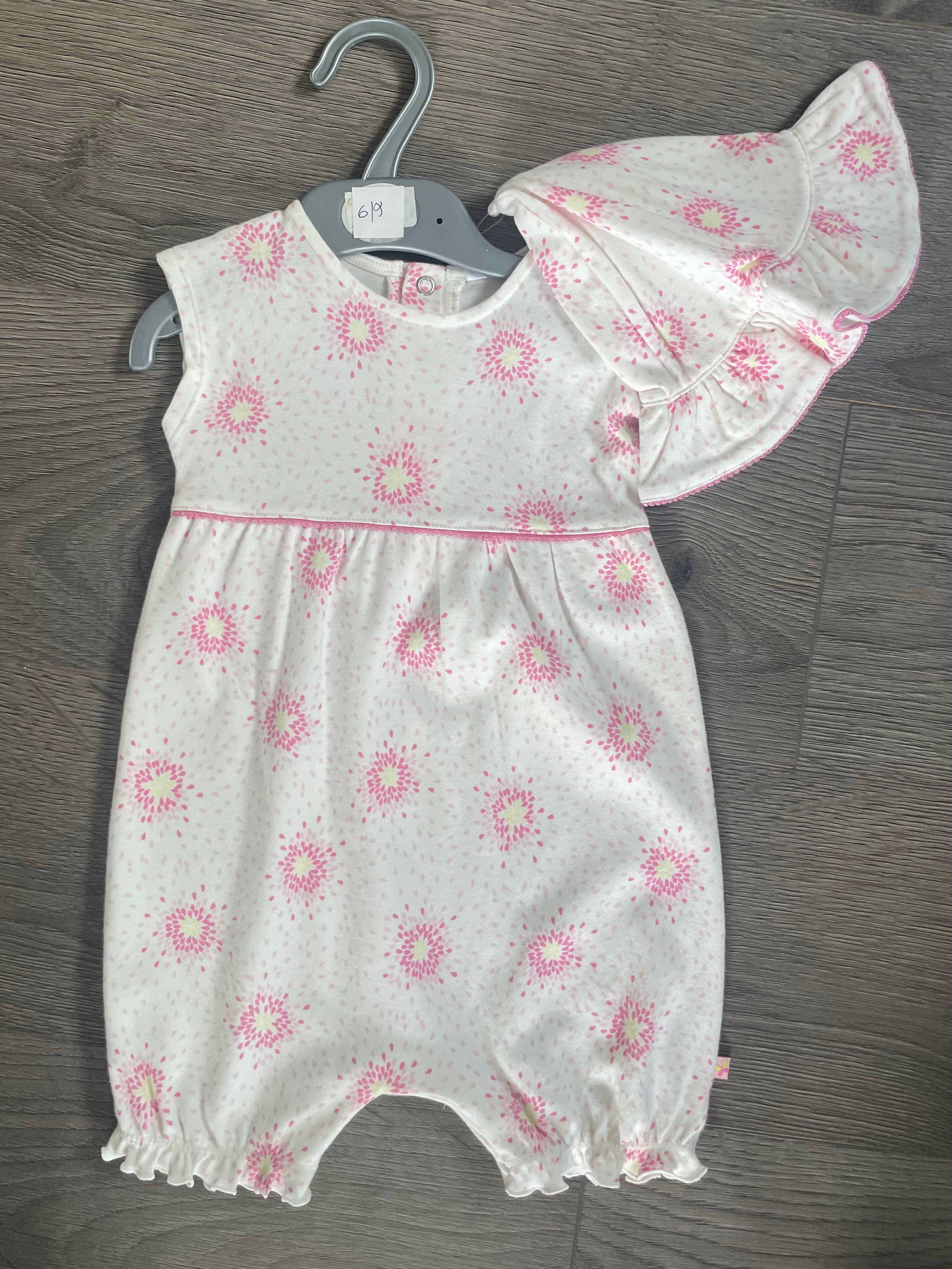 2 Piece Flower Romper Set (6-9 months)