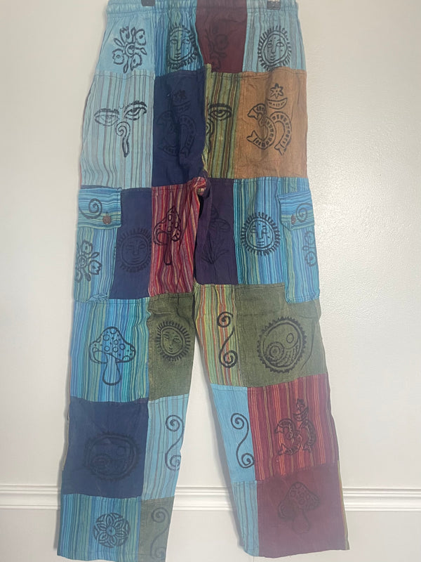 Patchwork Cargo Trousers, XXL