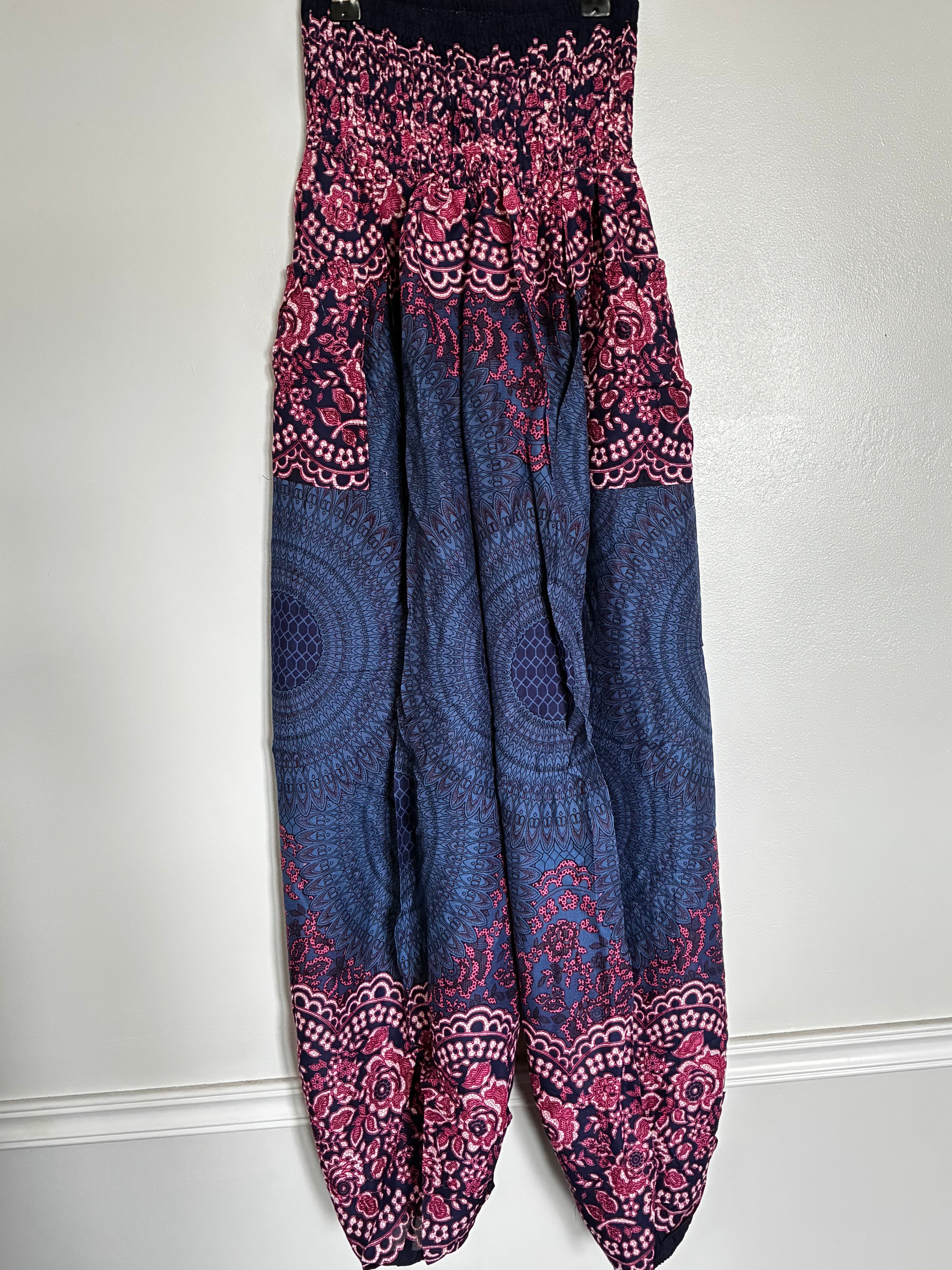 Navy/Pink Mandala Harems