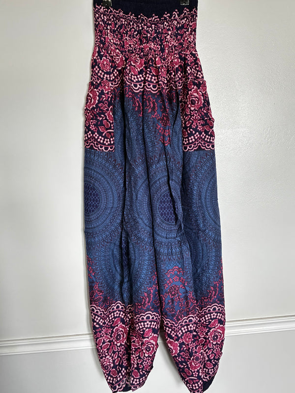 Navy/Pink Mandala Harems