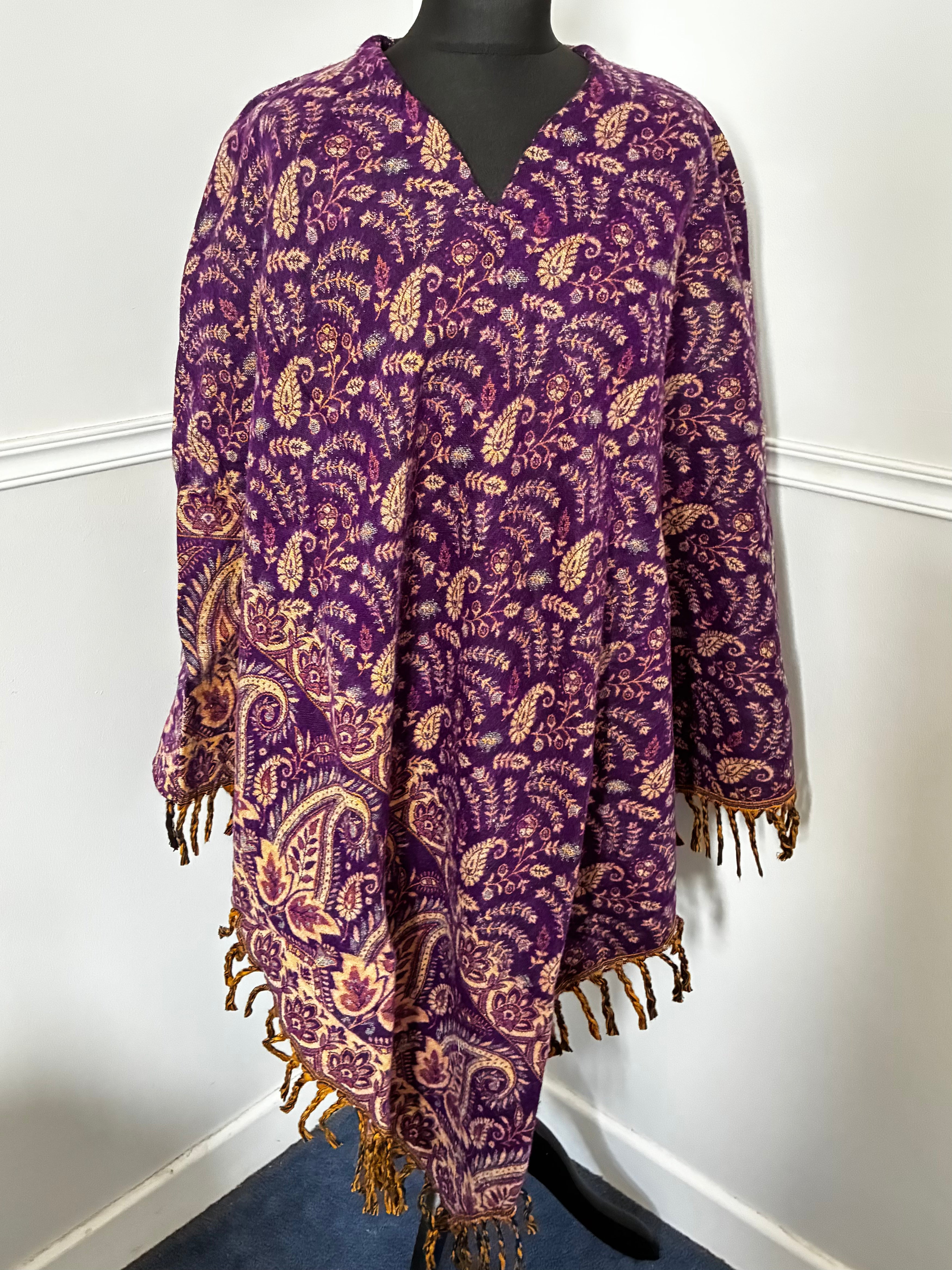100% Wool Poncho