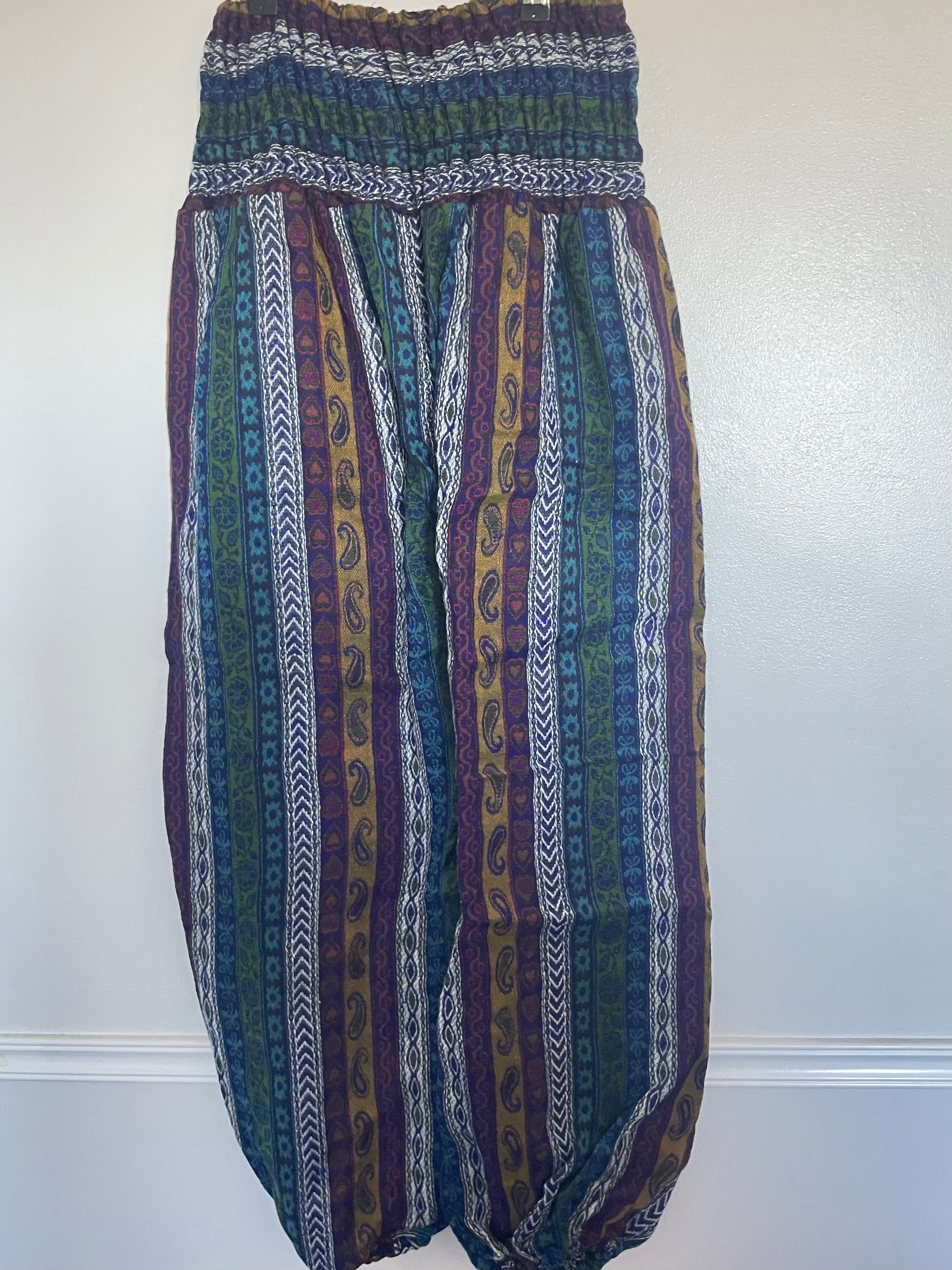 Snuggly Purple/Blue Striped Cashmelon Trousers, 26-50” Waist