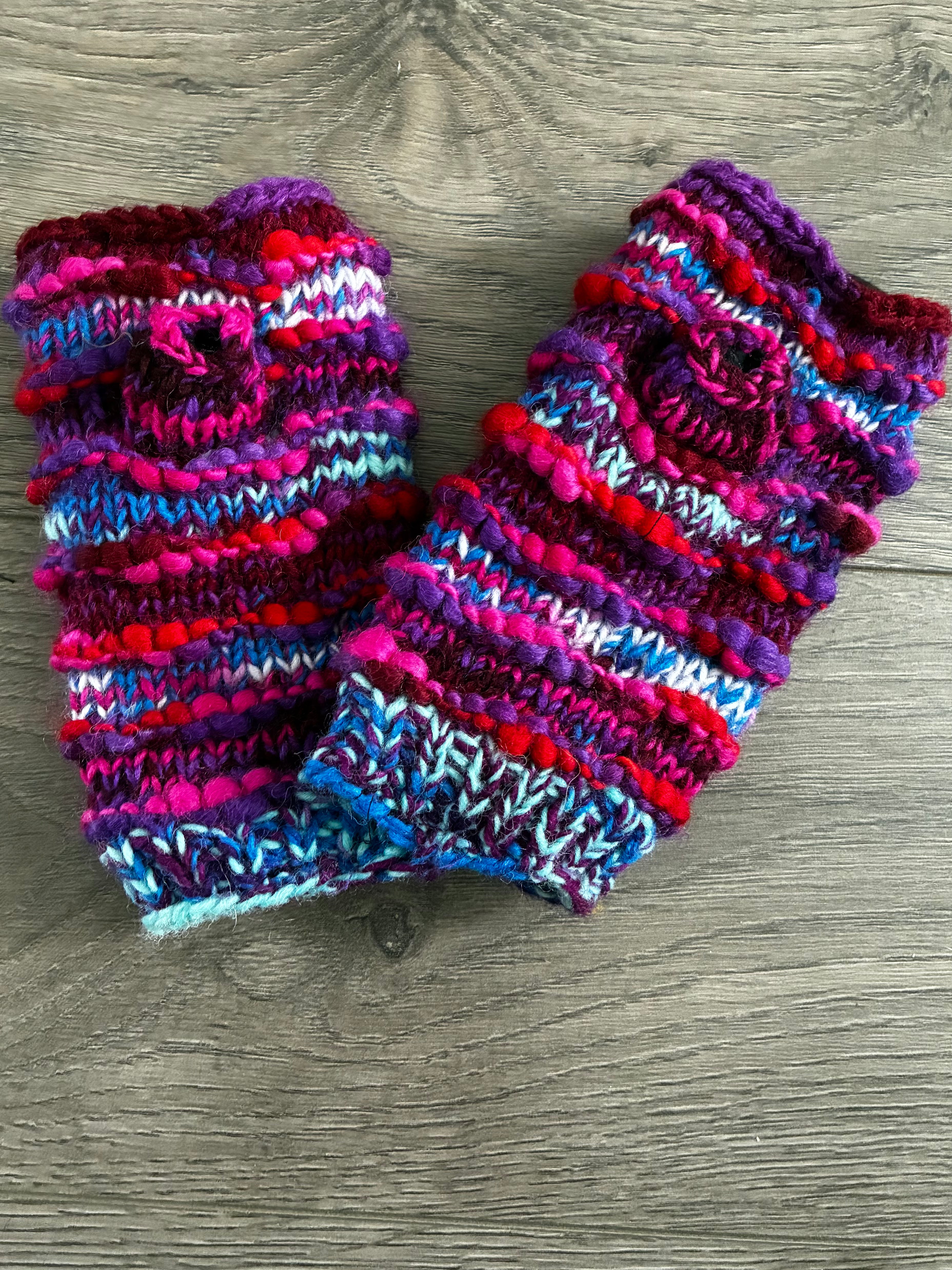 Woollen fleece lined hand warmers