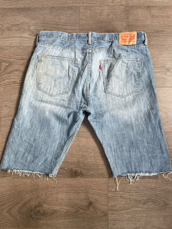 Vintage Up-cycled Levi's 501 Shorts, Blue, W39 L13