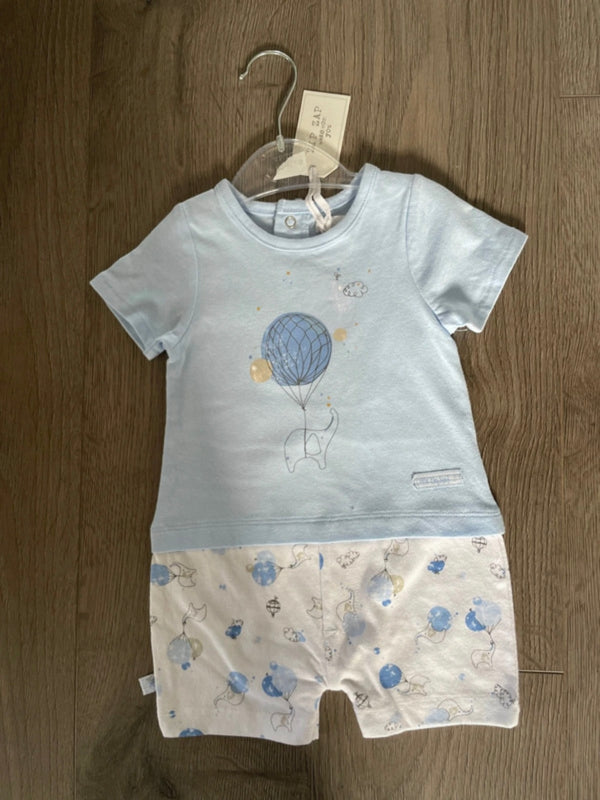 Elephant Romper (up to 1 mth)