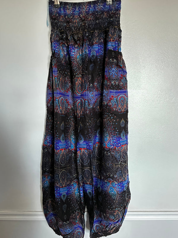 Dark blue/navy Striped Harem Trousers