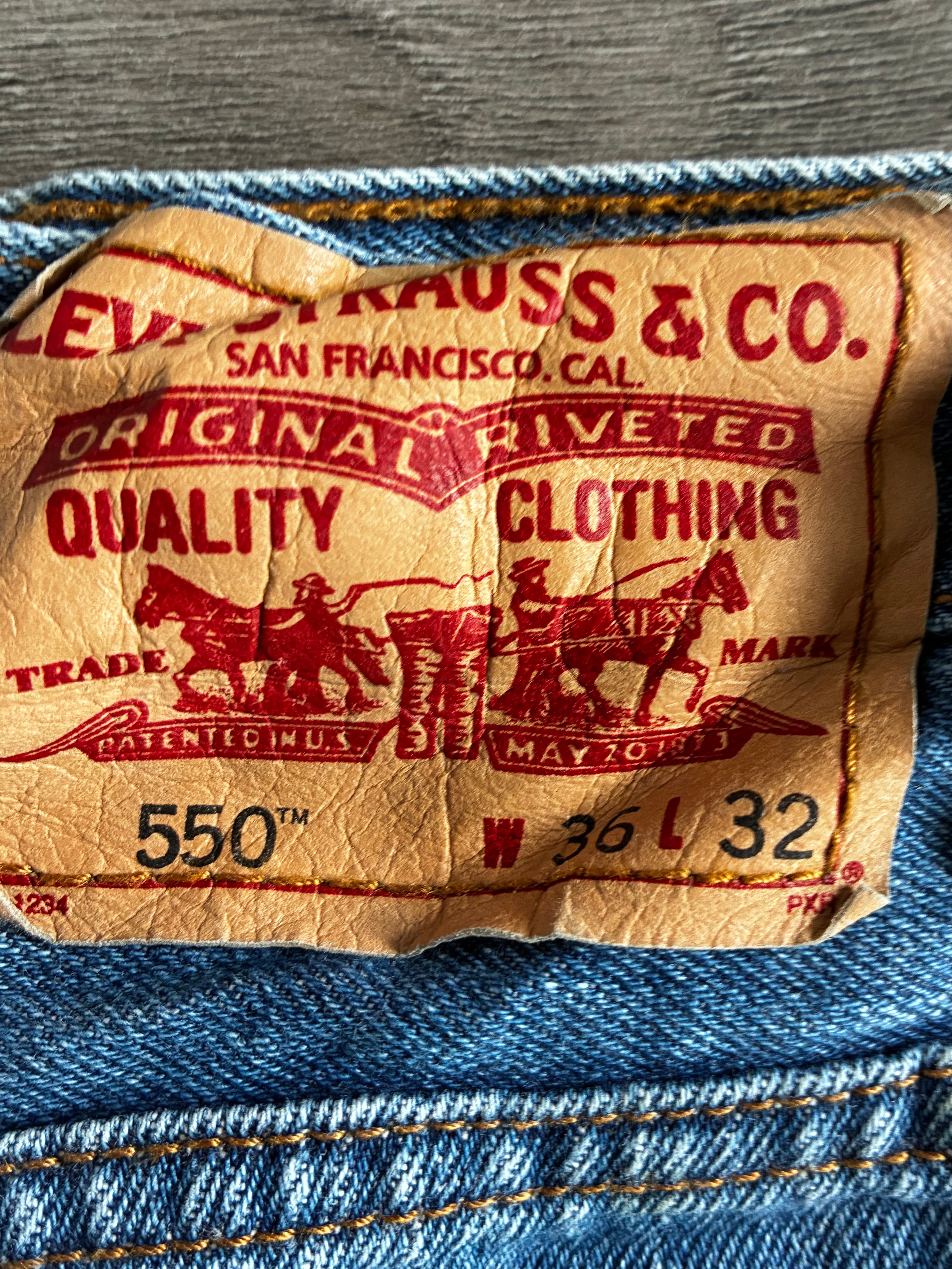 Vintage Levi's 550, Blue, W36, L32