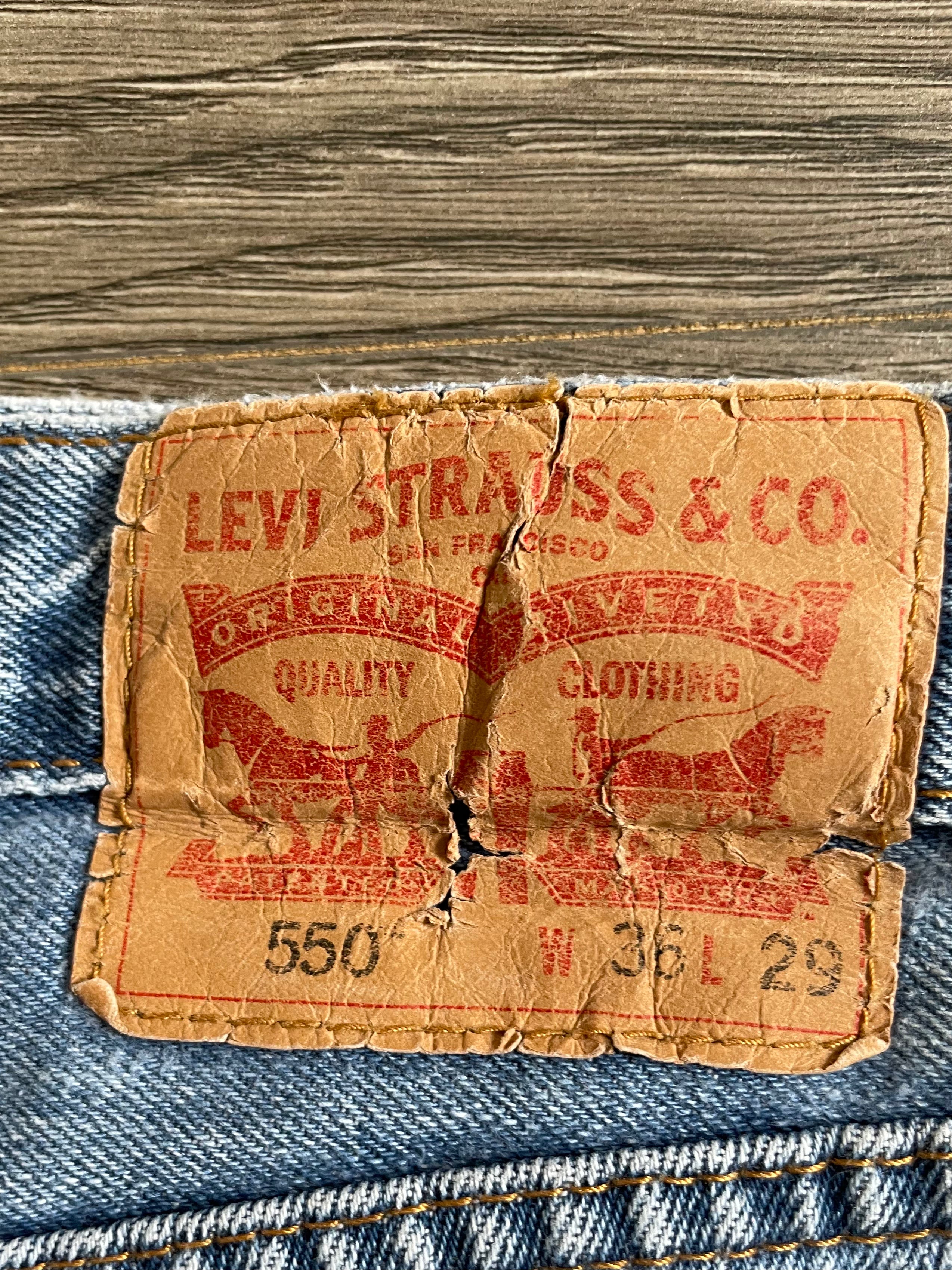 Vintage Levi's 550, Blue, W36, L29