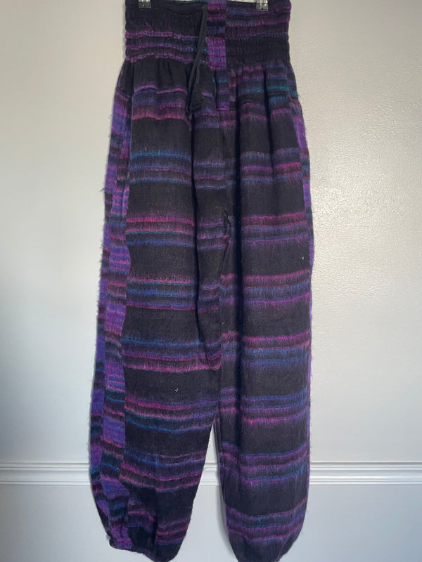 Snuggly Black/Pink Stripe Cashmelon Trousers, 25-44” Waist