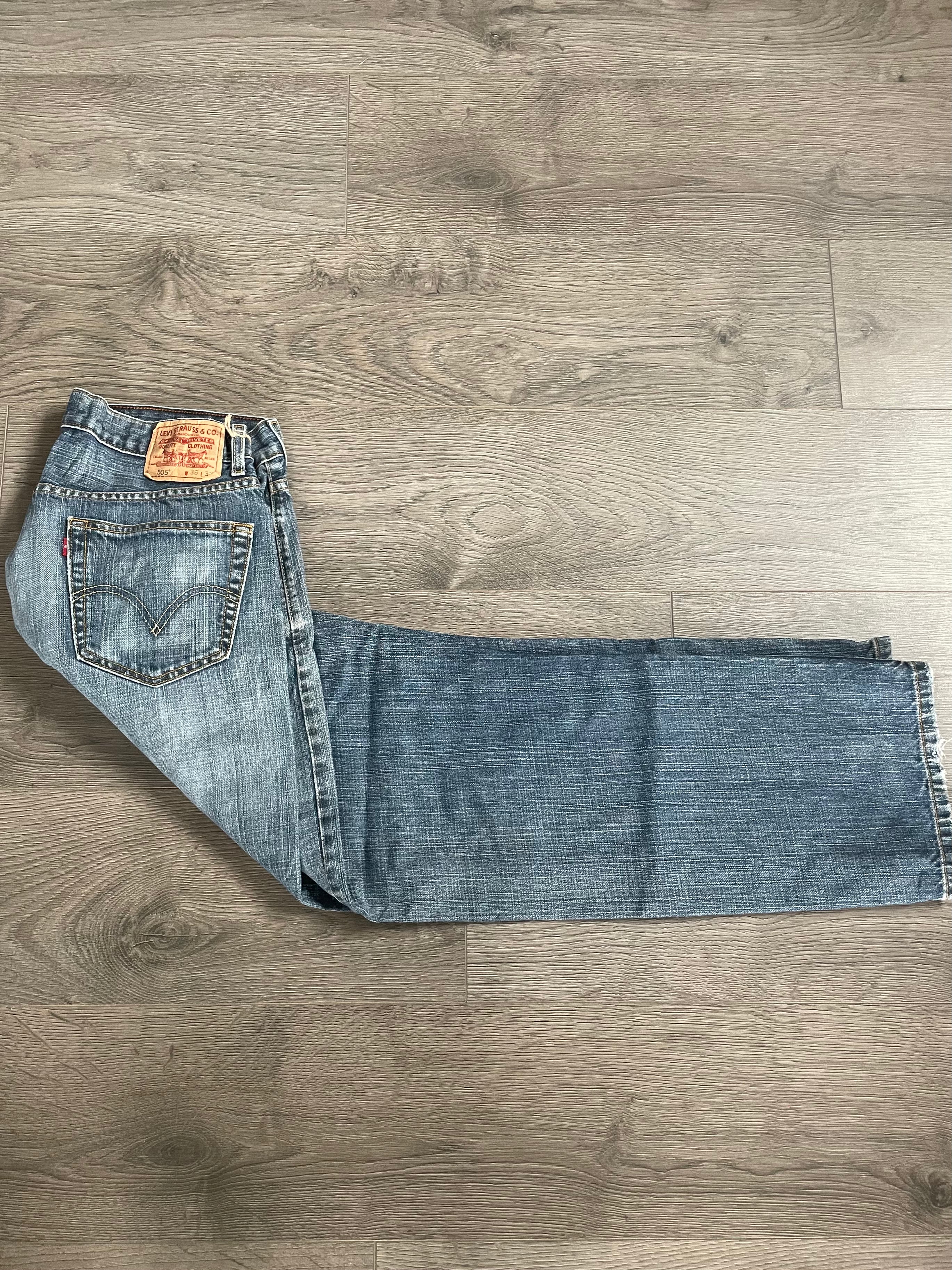 Vintage Levi's 505, Blue, Label - W36, L32, Actual Size - W36, L30