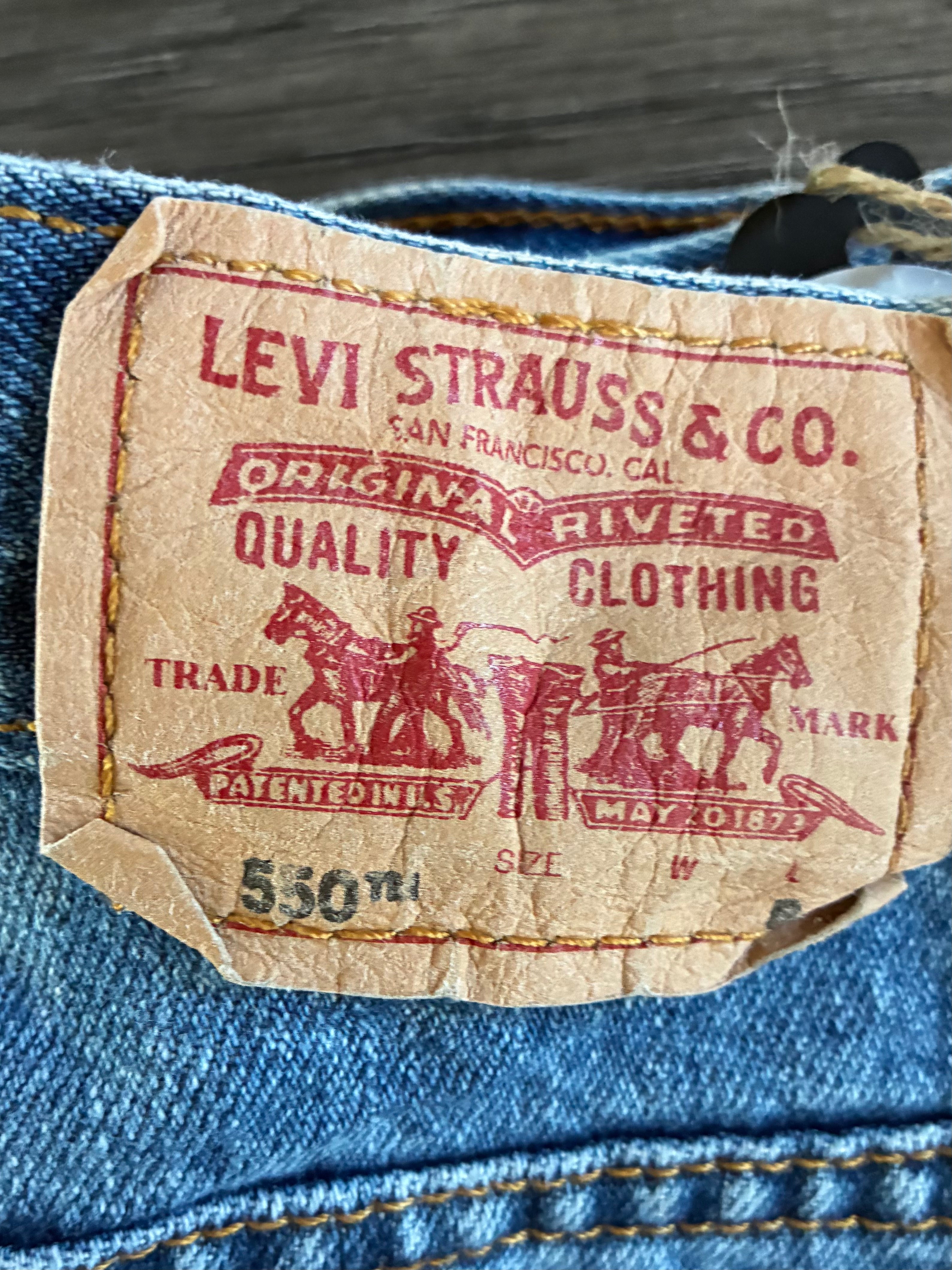 Vintage Levi's 550, Blue, W31, L29