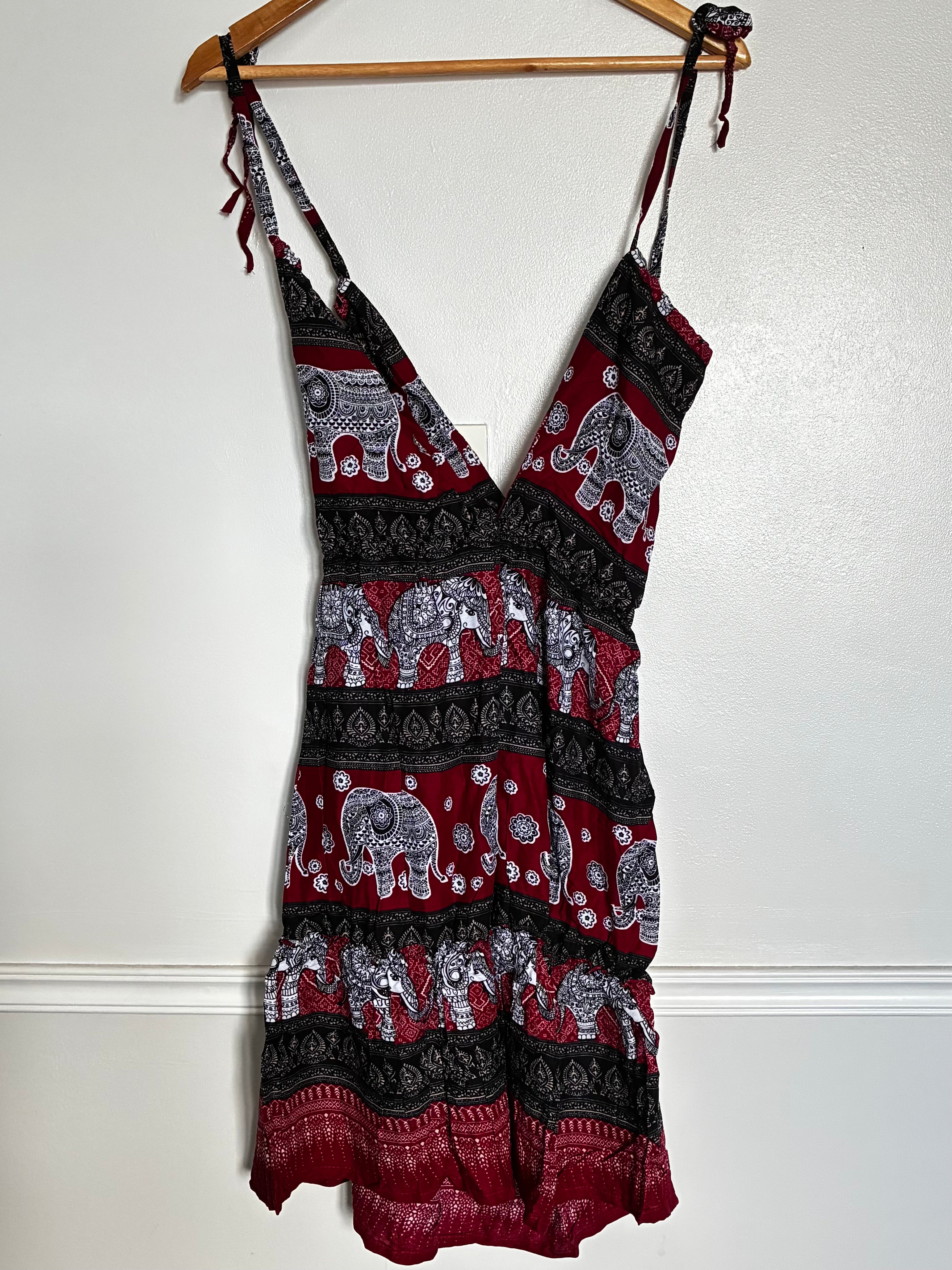 Red/Black Elephant Dress