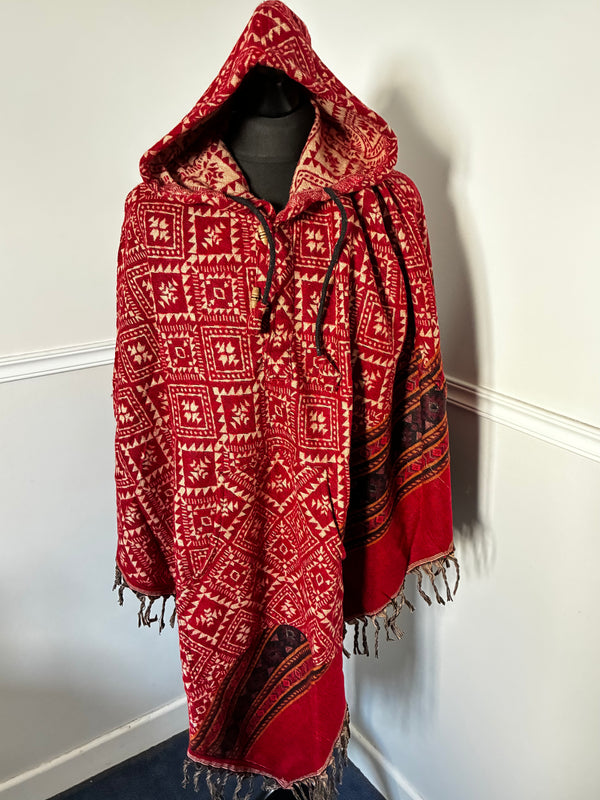 100% Wool Poncho