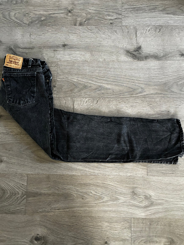 Vintage Levi's 505, Black, Label - W36, L32, Actual Size - W36, L34