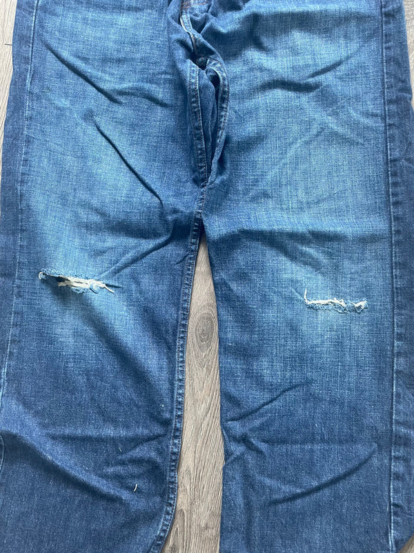 Vintage Levi's 569, Dark Blue, Label - W34, L32, Actual Size - W36, L32