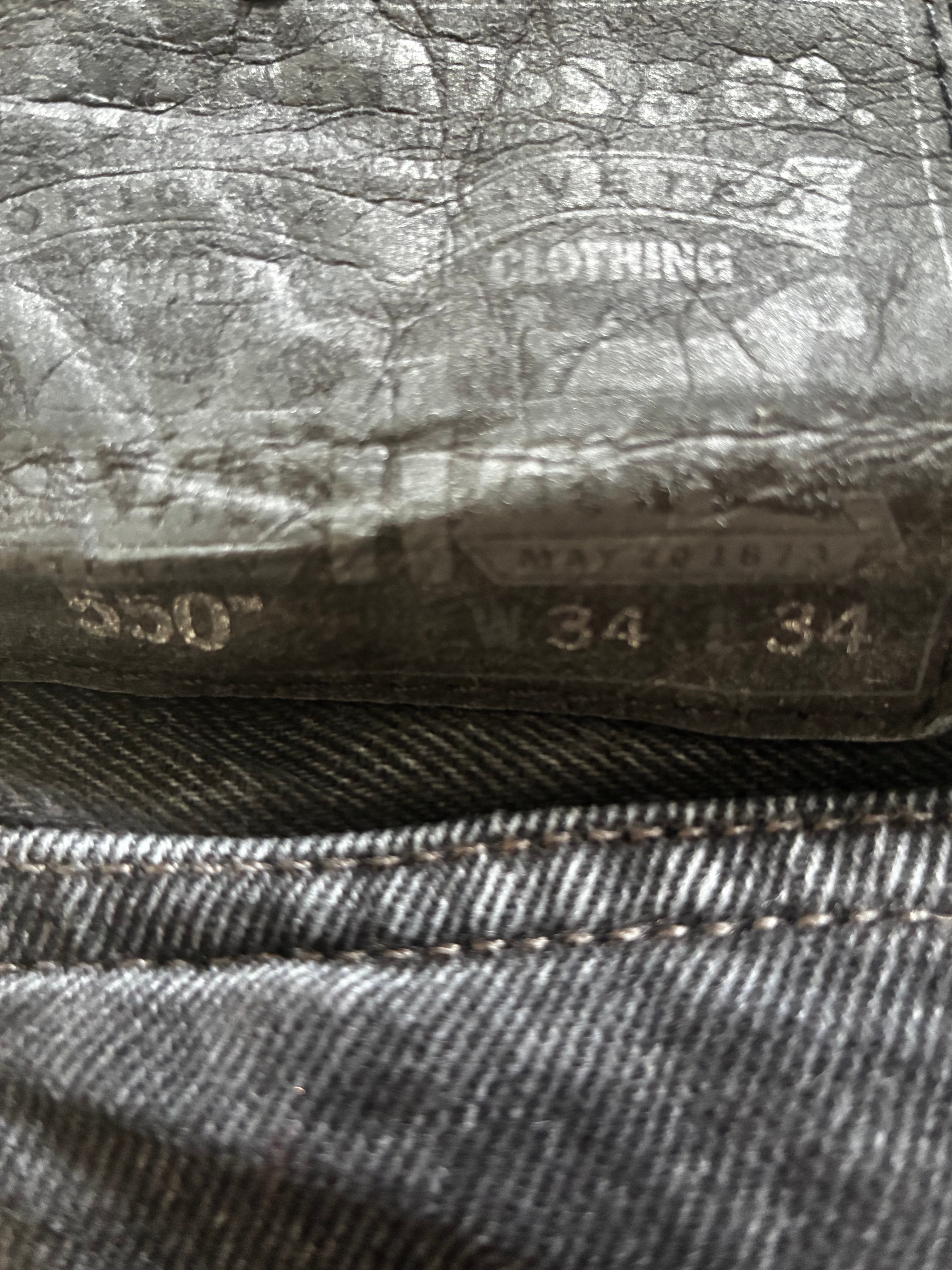 Vintage Levi's 550, Black, W35, L35