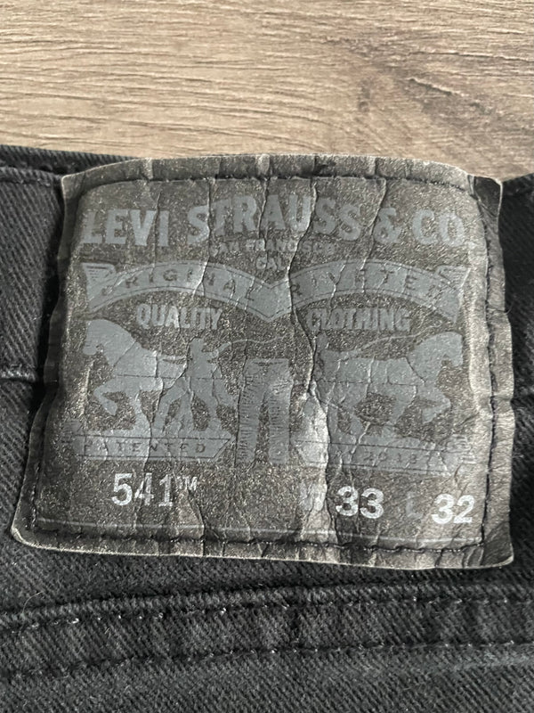 Vintage Levi's 541, Black, Label - W33, L32, Actual Size - W35, L31
