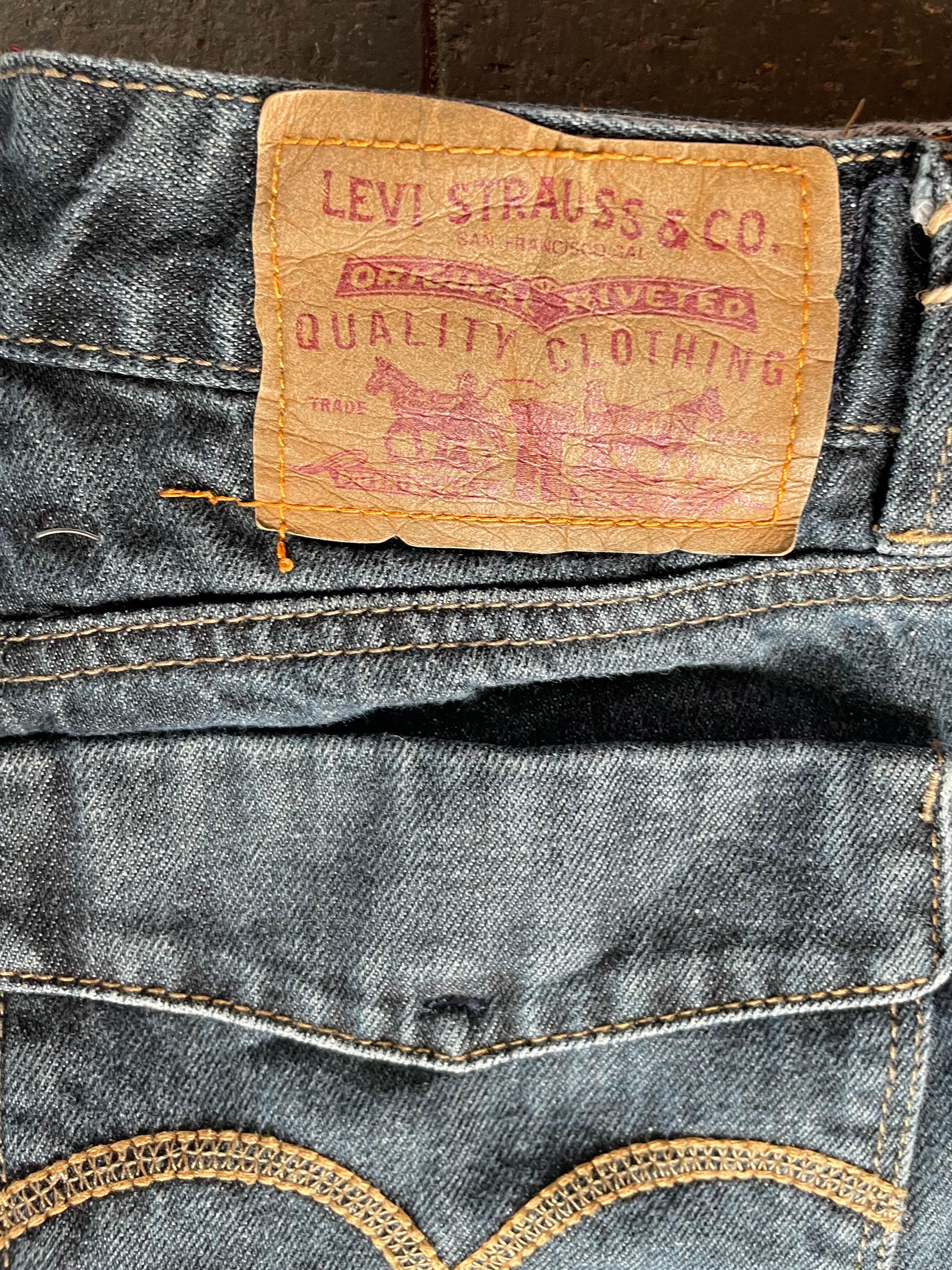 Vintage Levi's 514, Dark Blue, W27, L29