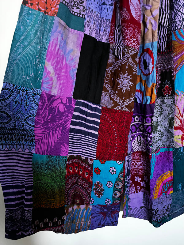 Patchwork Flare Trousers