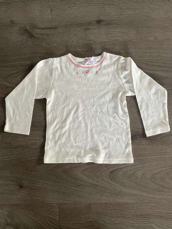 Heart and flower top (2-3yr)