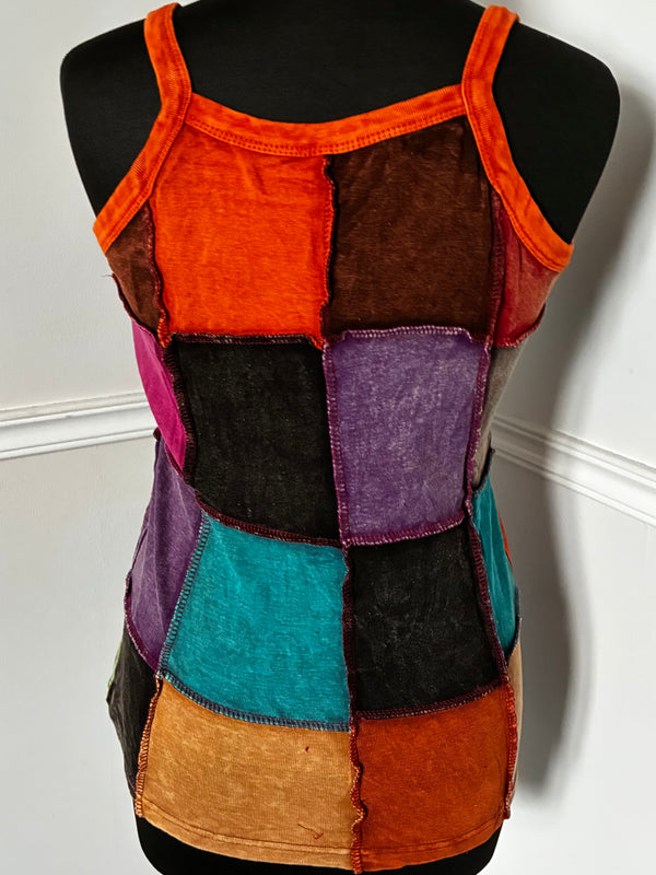 Hippy Flower Vest Top, XL