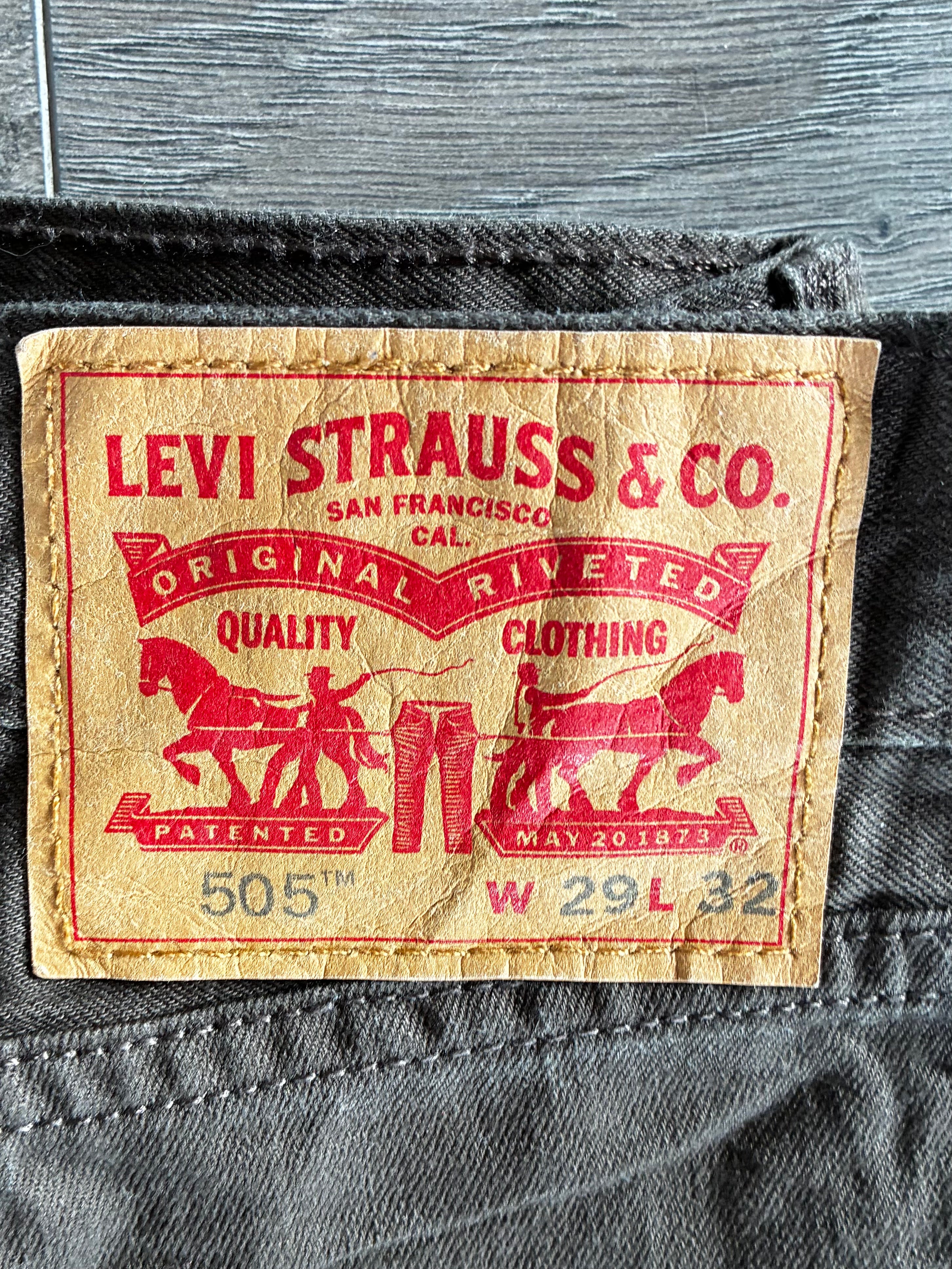 Vintage Levi's 505, Brown, Label - W29, L32, Actual Size - W30, L32