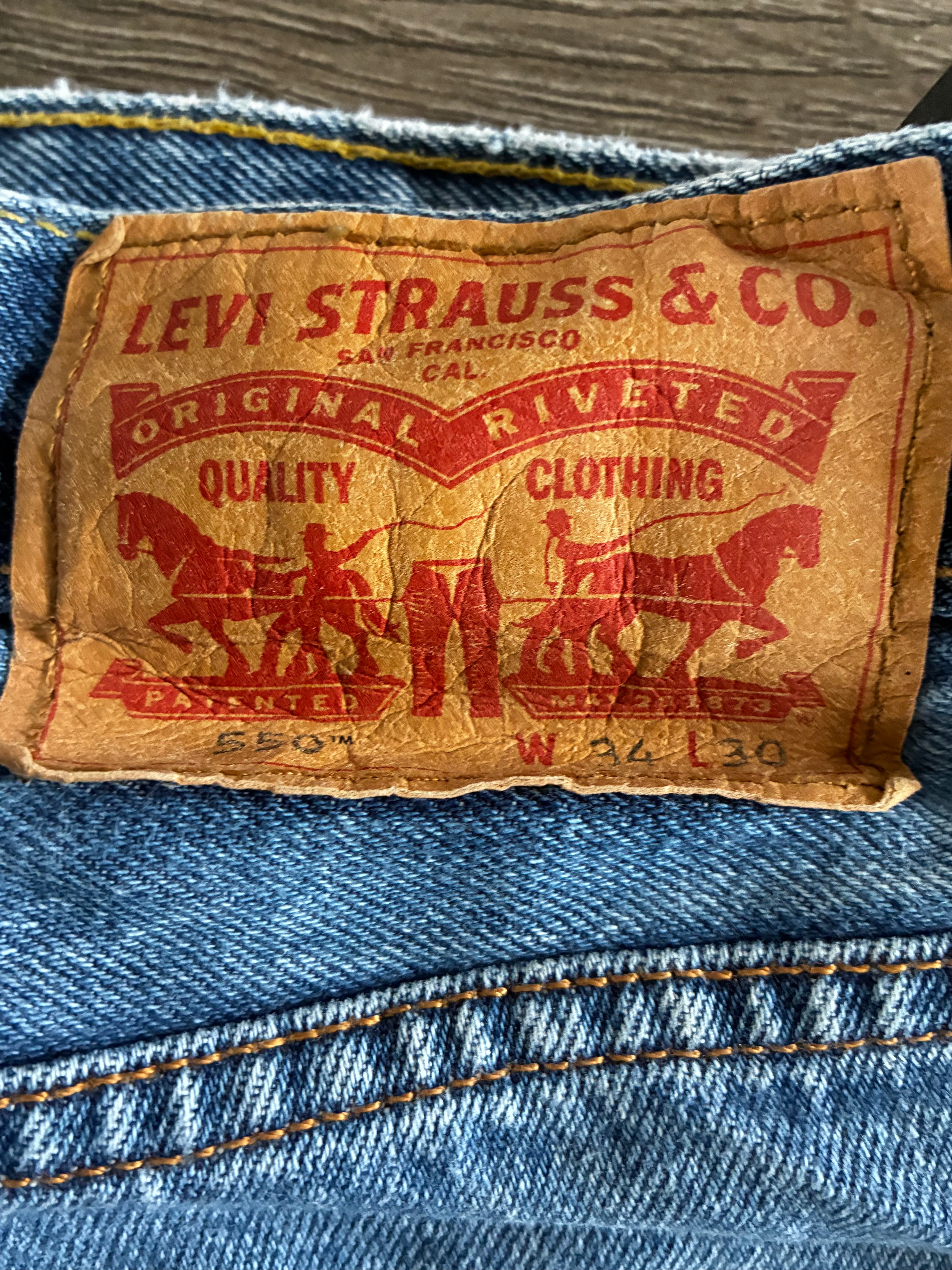 Vintage Levi's 550, Blue, W34, L30