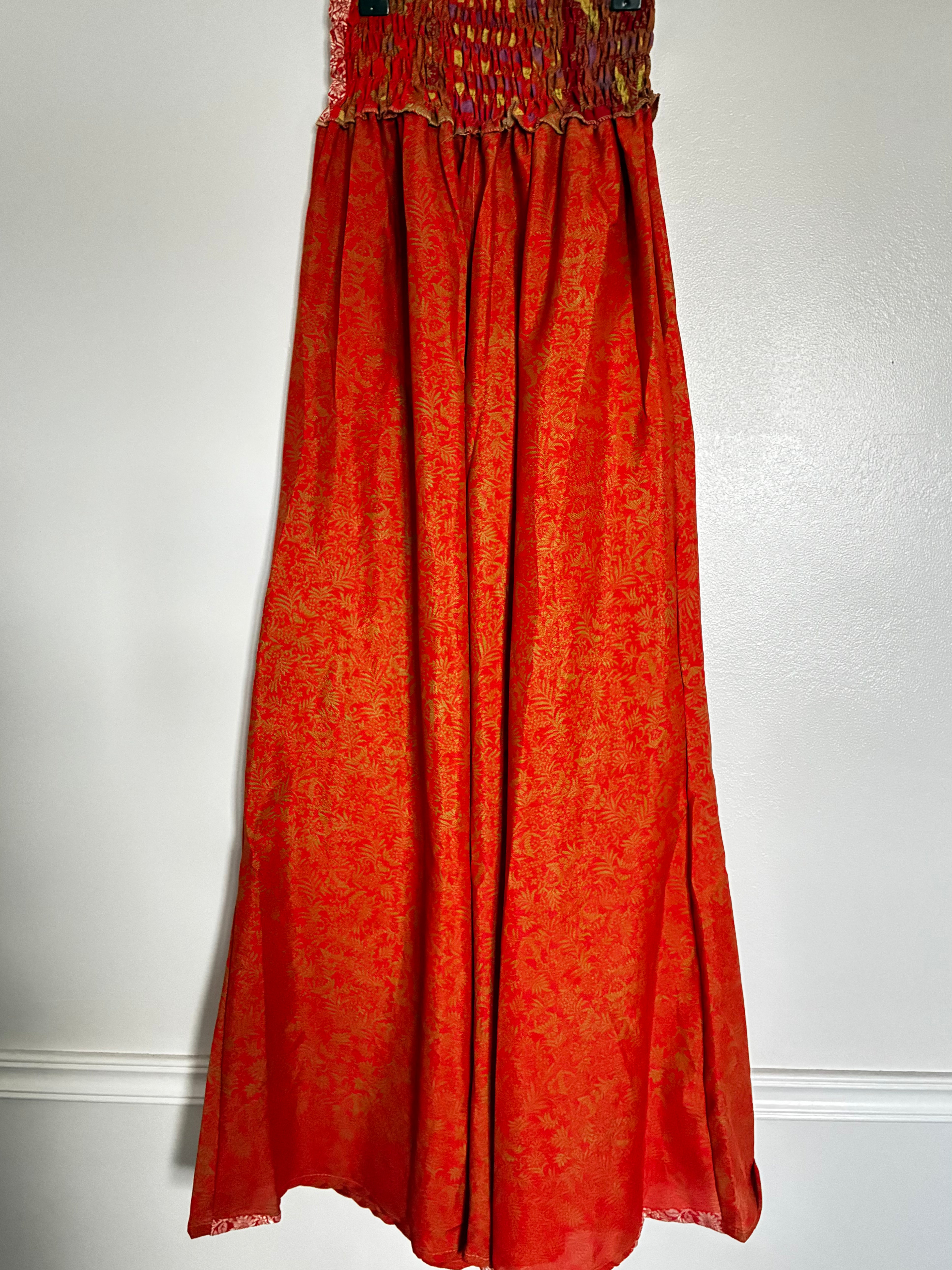 Sari Silk Wide Leg Trousers