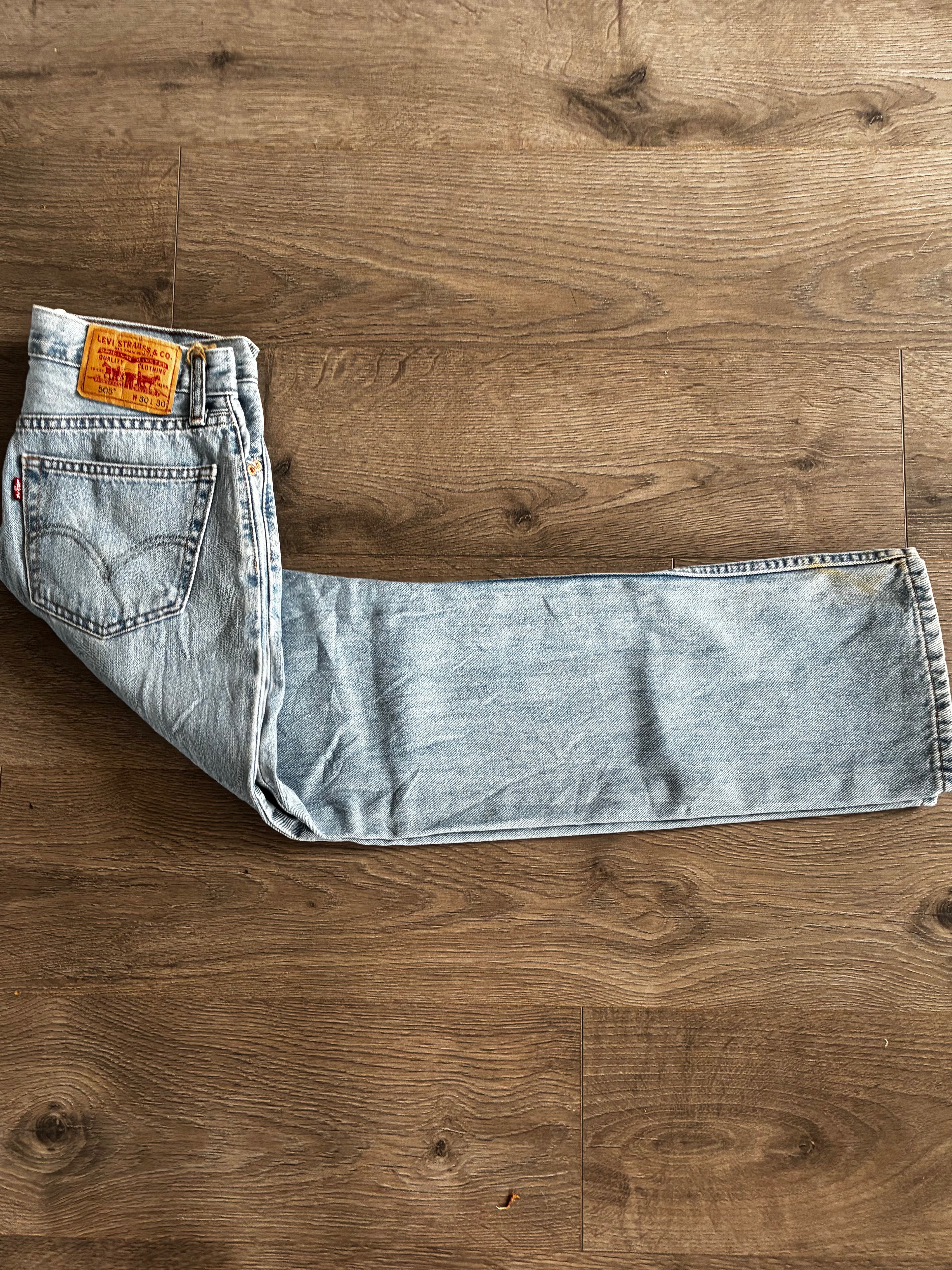 Vintage Levi's 505, Brown, Label - W30, L30, Actual Size - W32, L30