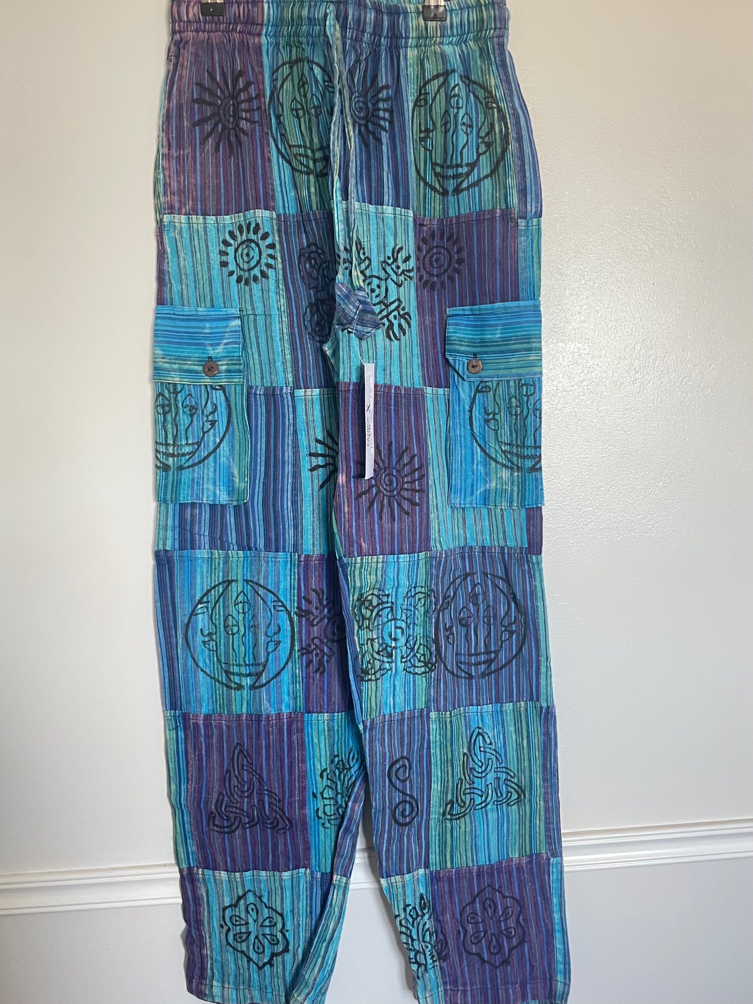Patchwork Cargo Trousers, XXL