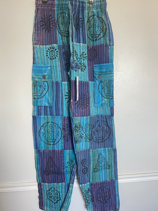 Patchwork Cargo Trousers, XL