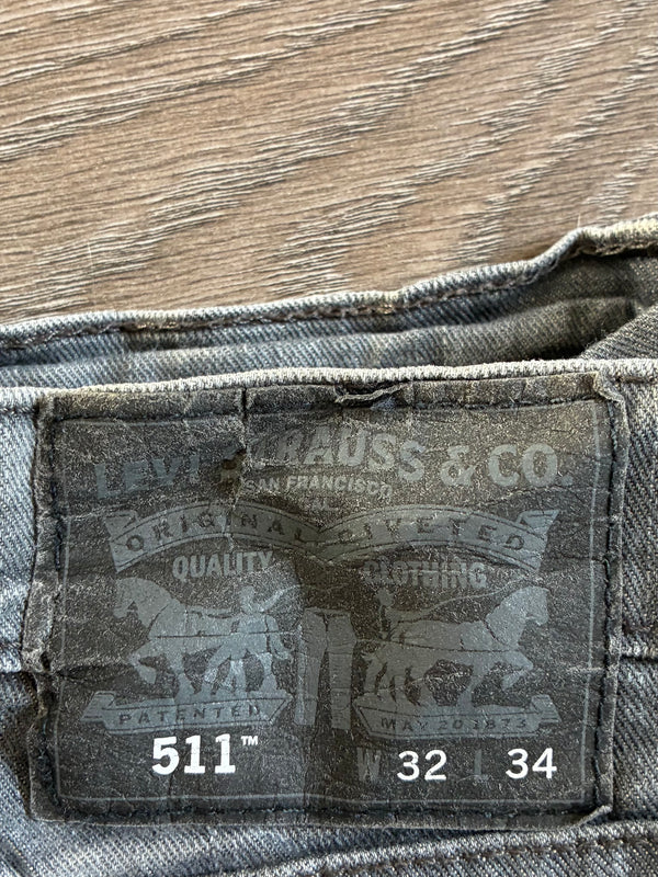 Vintage Levi's 511, Dark Grey, W33, L33