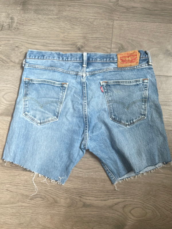 Vintage Up-cycled Levi's 501 Shorts, Blue, W36 L6.5