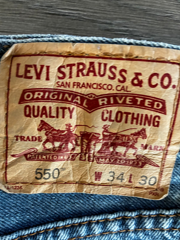 Vintage Levi's 550, Blue, W34, L30