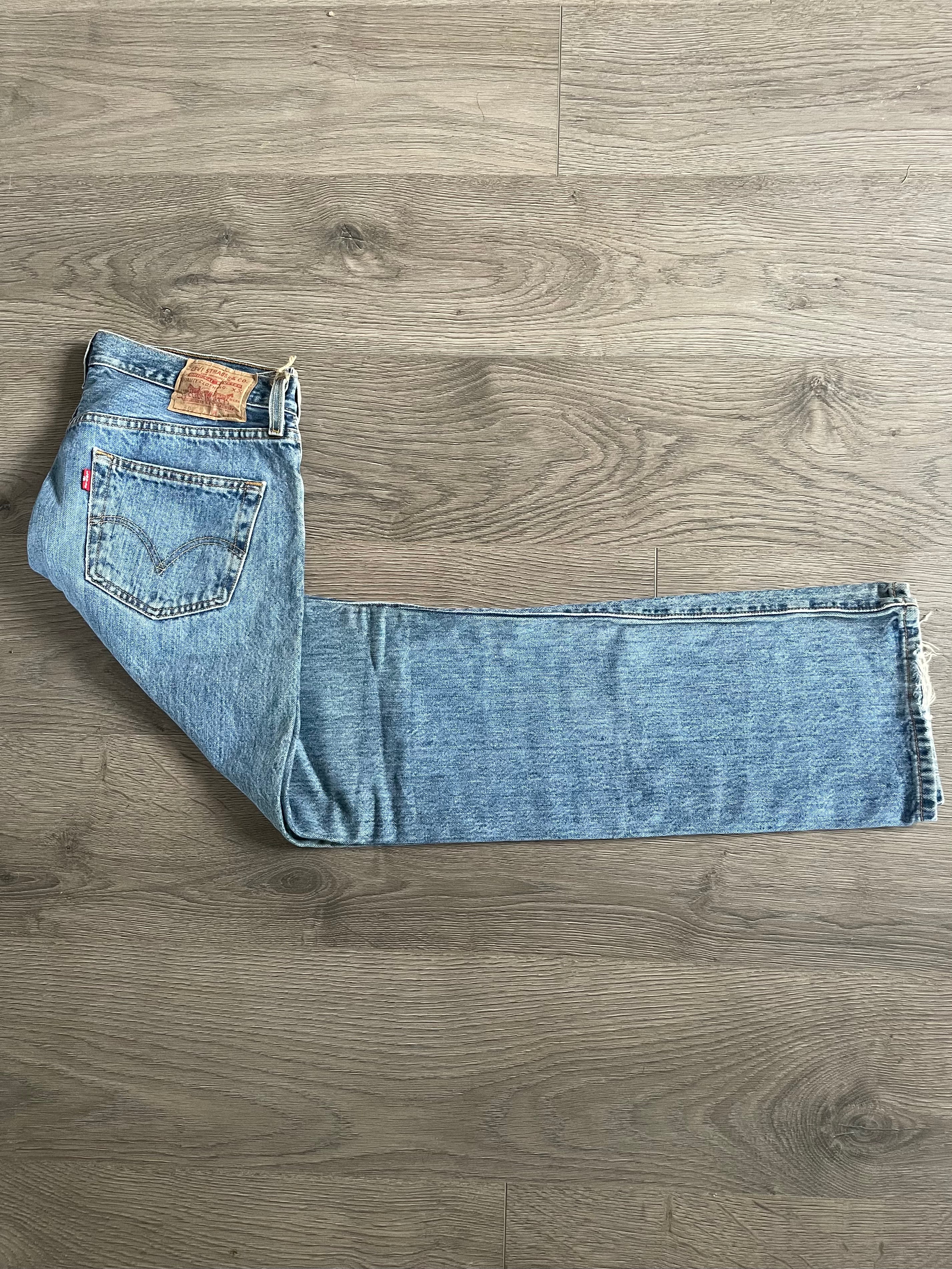 Vintage Levi's 501, Blue, Label - W33, L32, Actual Size - W34, L33