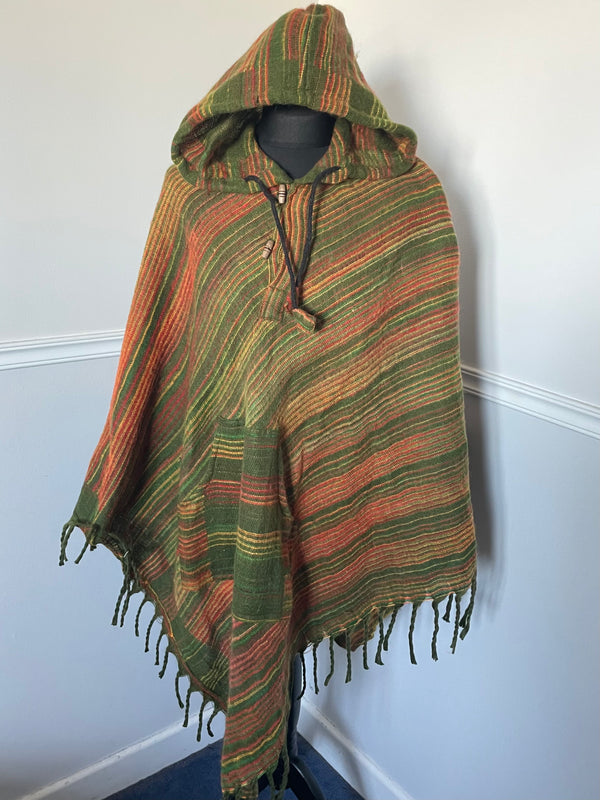 100% Wool Poncho