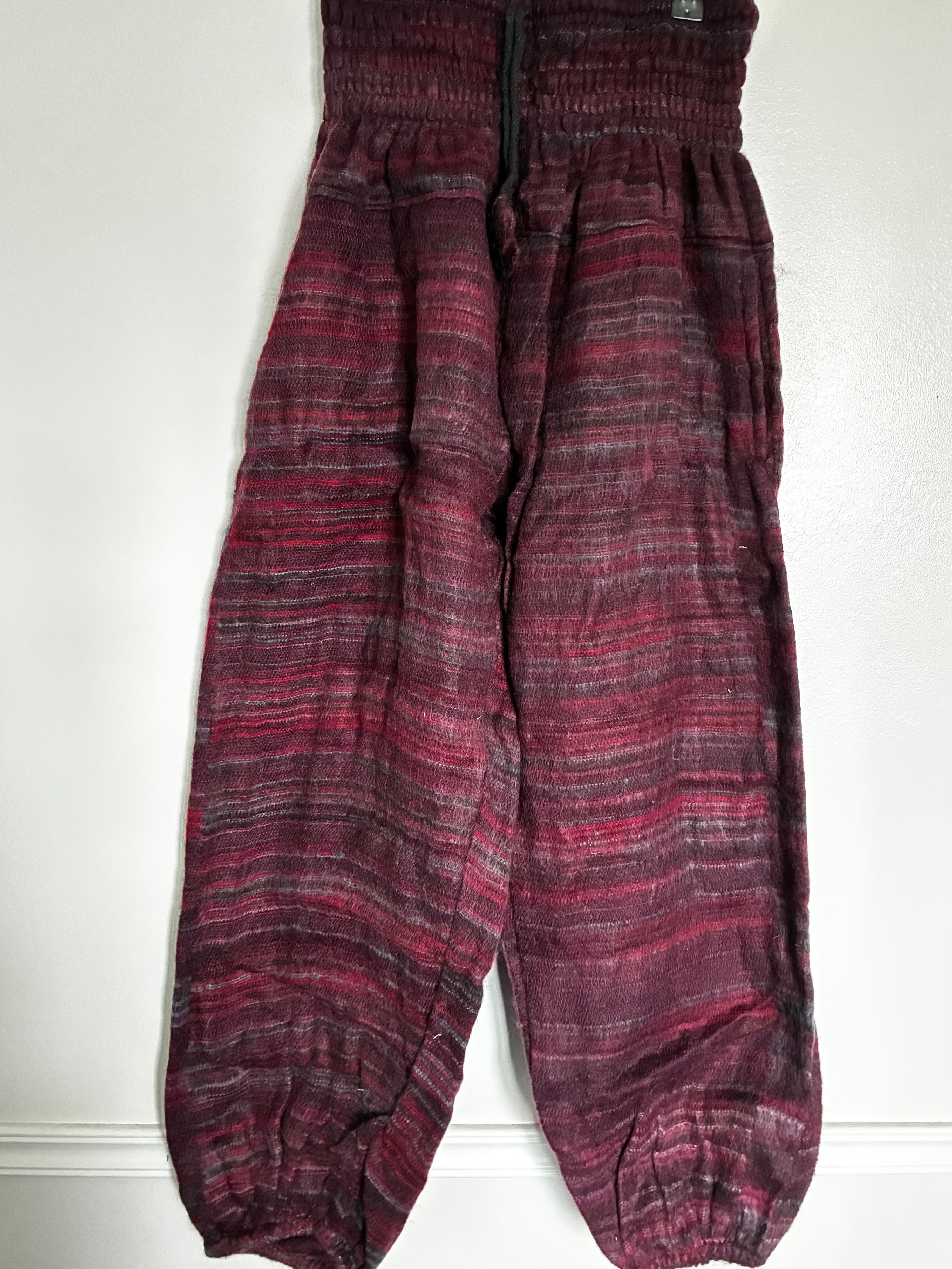 Fluffy Burgundy/Red Trousers, 23-39" Waist
