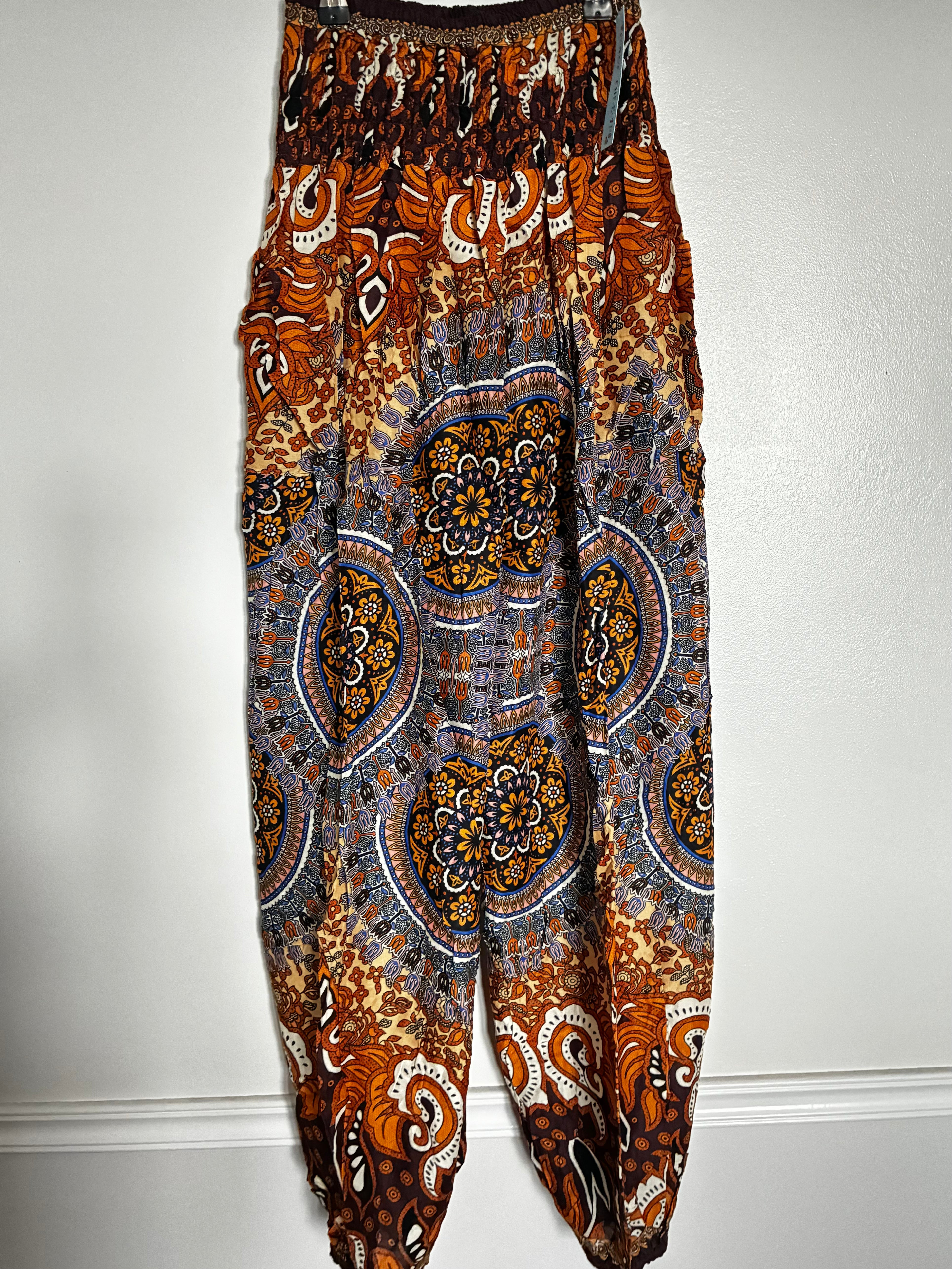 Brown Swirl Harem Trousers