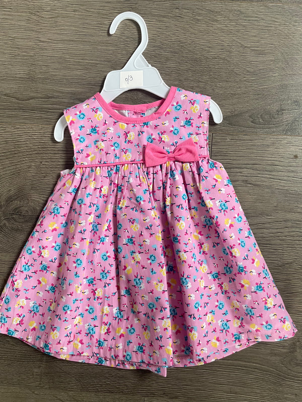 Pink flower sundress (0-3mths)