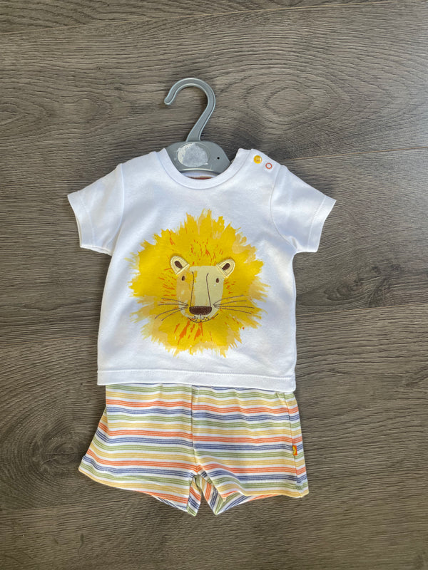 2 Piece Lion T-Shirt Set, (0-3 mths)
