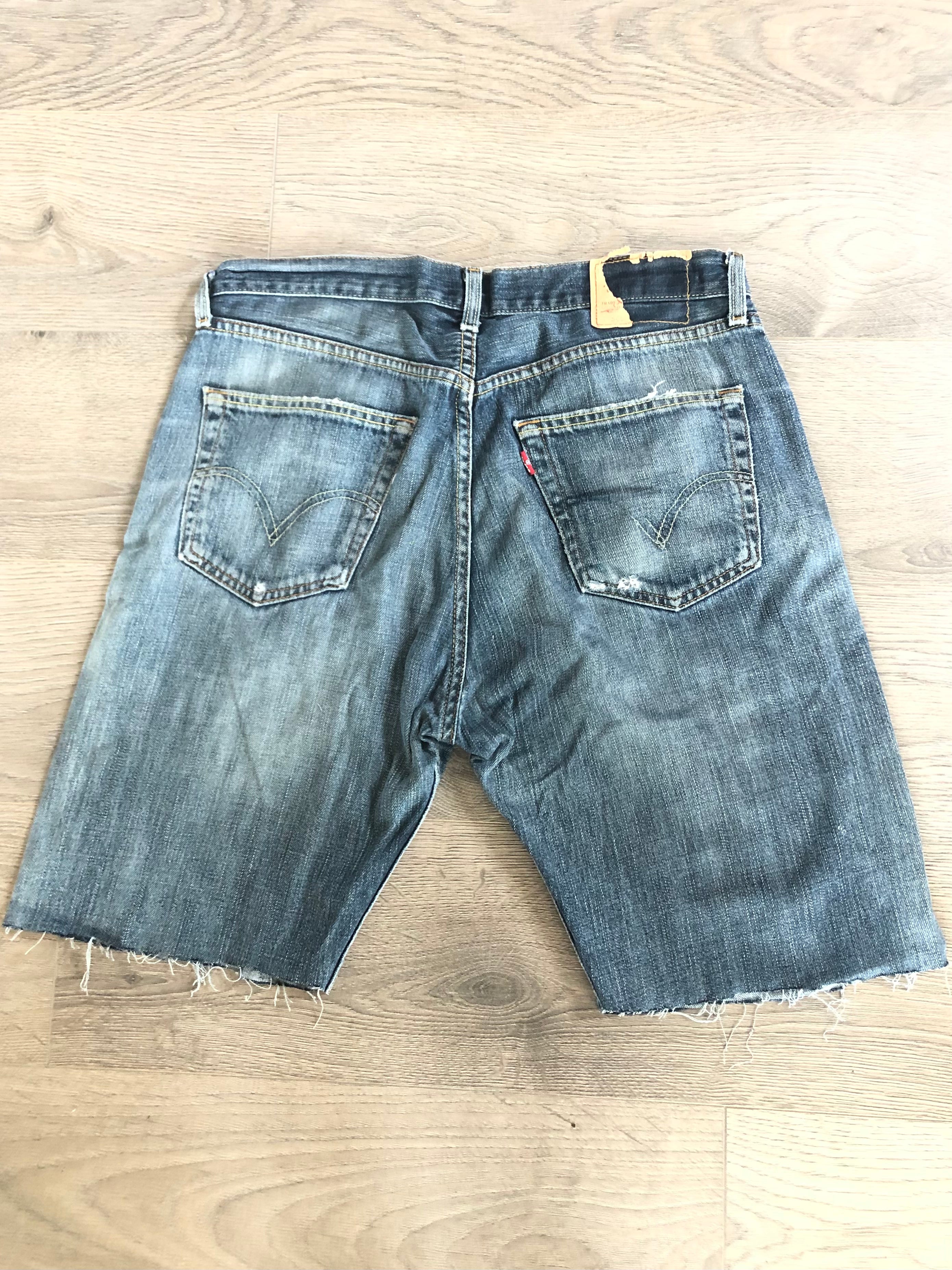 Vintage Up-cycled Levi's 501 Shorts, Blue, W36 L9.5