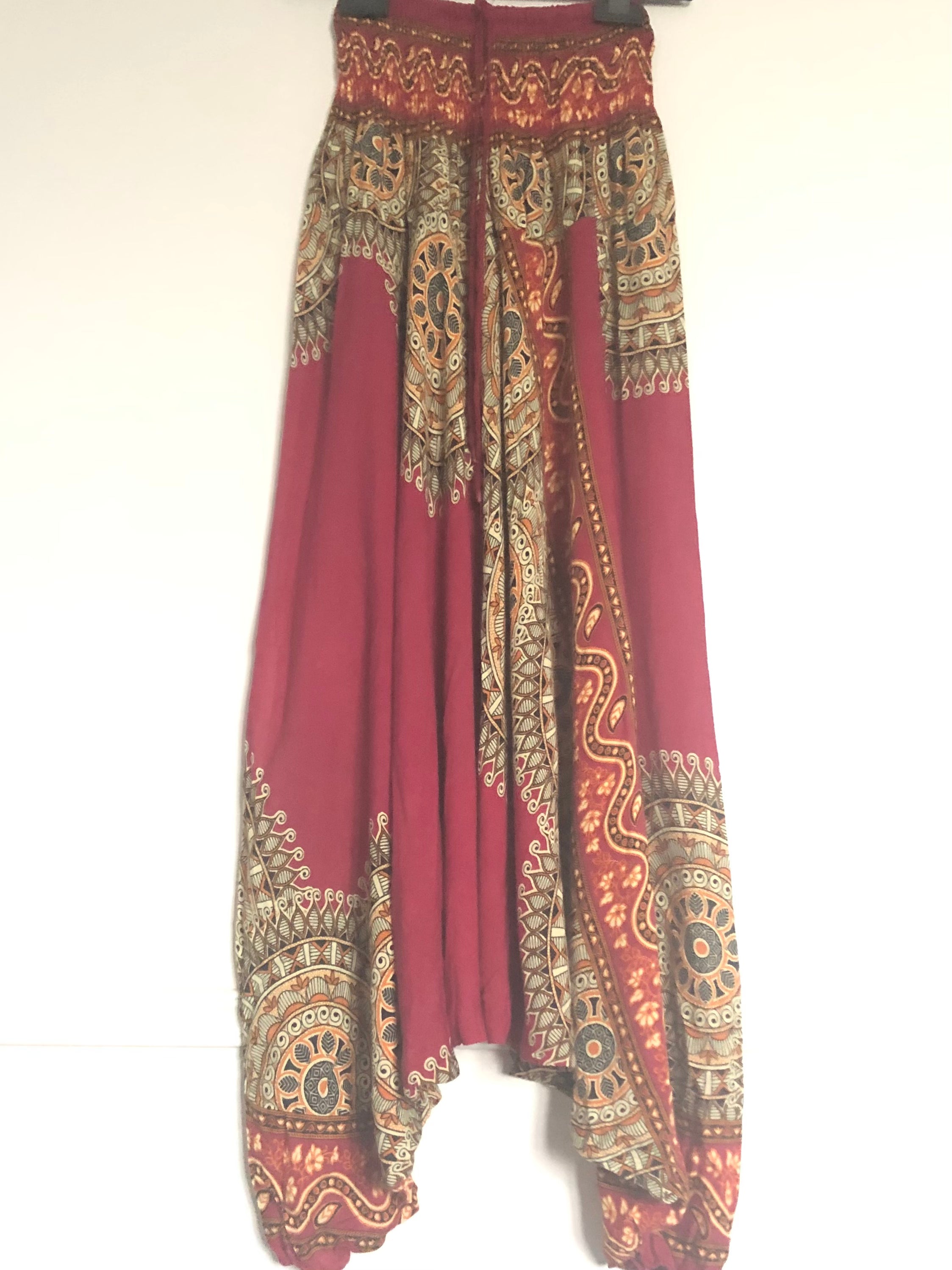 Red Mandala/Paisley Alibaba Trousers